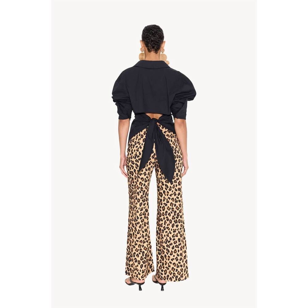 NEW SIMON MILLER pia poplin pants in cheetah - Picture 2 of 4